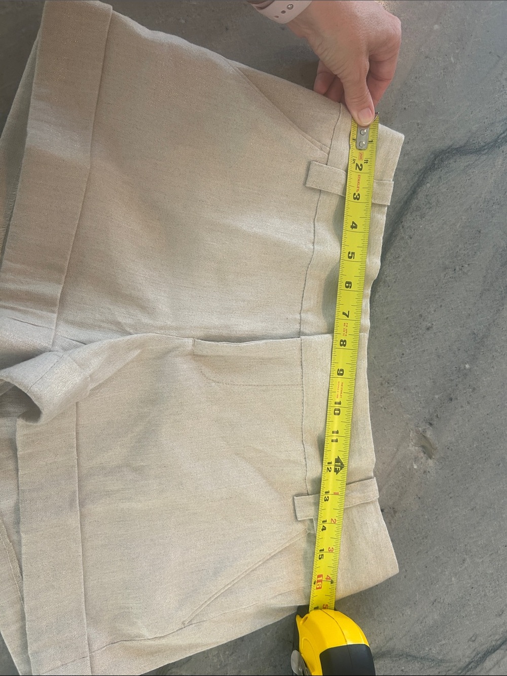 Alice + Olivia Tan Linen-Blend Chinos